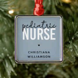 Anpassningsbar Pediatriska sjuksköterskor Förskriv Julgransprydnad Metall