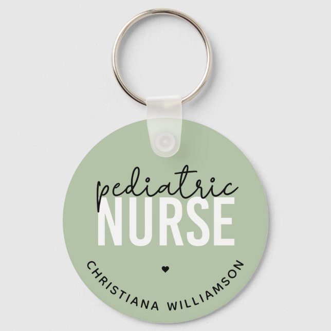 Anpassningsbar Pediatriska sjuksköterskor Förskriv Nyckelring (Framsida)