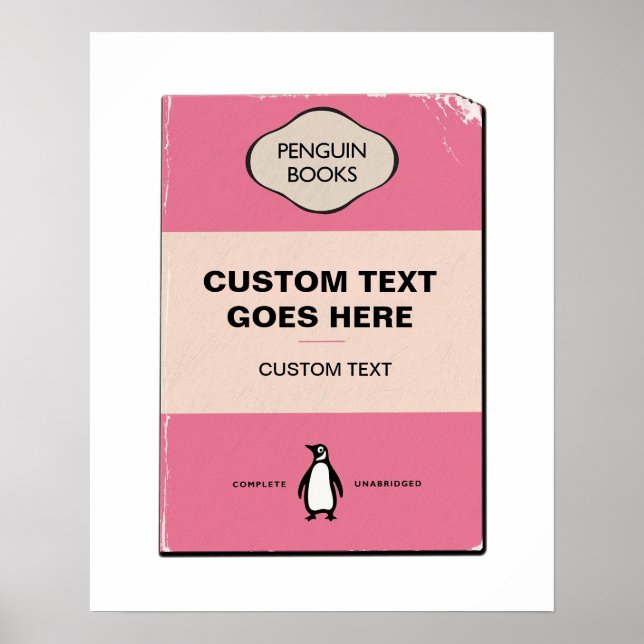 Anpassningsbar Penguin Bok Cover Poster | Personli (Framsidan)
