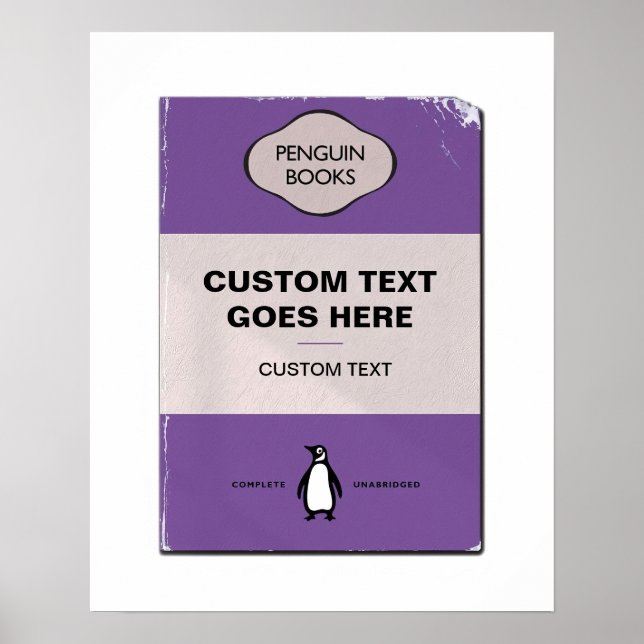 Anpassningsbar Penguin Bok Cover Poster | Personli (Framsidan)