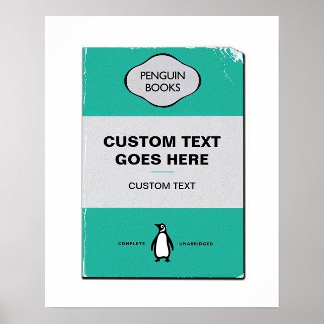 Anpassningsbar Penguin Bok Cover Poster | Personli (Framsidan)