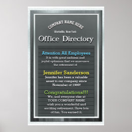 Anpassningsbar Pension Gift Poster