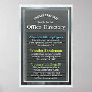 Anpassningsbar Pension Gift Poster