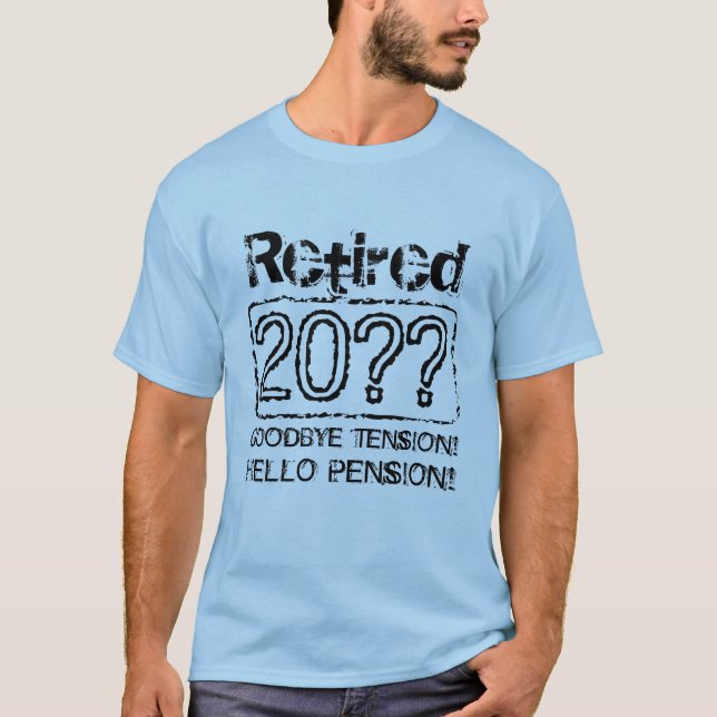 Anpassningsbar pension T-skjortor för pensionering Tee Shirt (Framsida)