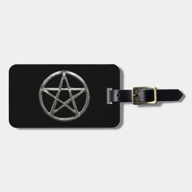 Anpassningsbar Pentacle Luggage Tag Bagagebricka (Horisontell Framsida)