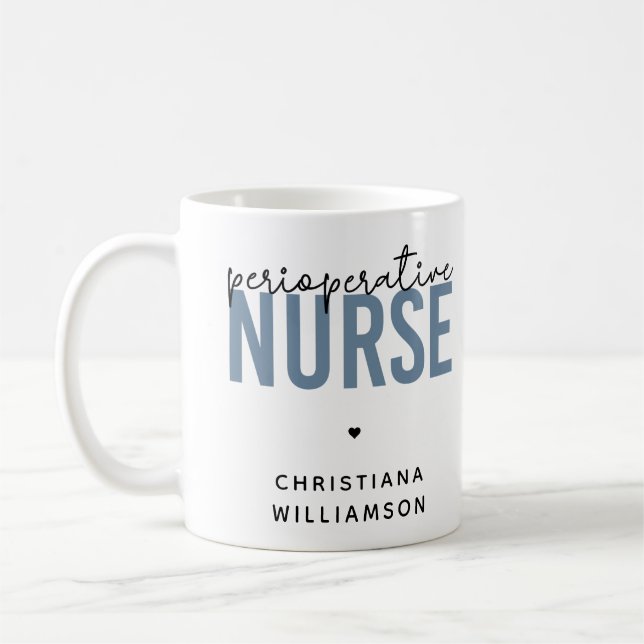 Anpassningsbar Perioperativ Nurse RN- eller Nurse- Kaffemugg (Vänster)