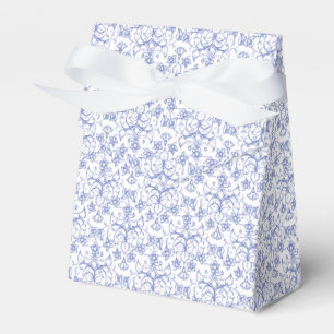 Anpassningsbar Periwinkle Blue på vit dekorativ Bl Presentaskar