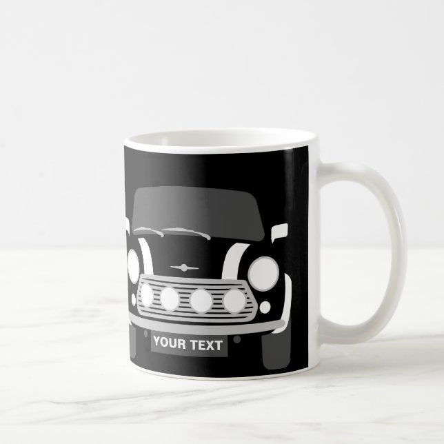ANPASSNINGSBAR PERSONALISERA CLASSIC MINI CaR Coff Kaffemugg (Höger)