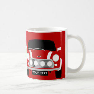 ANPASSNINGSBAR PERSONALISERA KLASSIC MINI CAR KAFFEMUGG