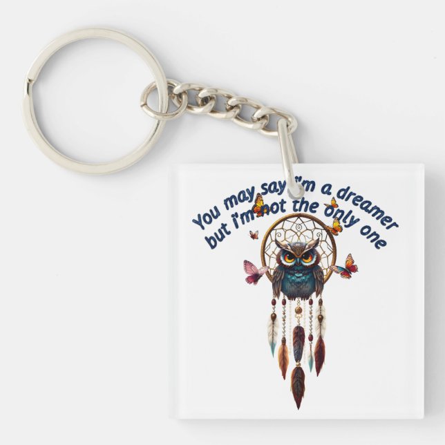 Anpassningsbar Personalize Boho Uggla Benice Hippi (Framsidan)