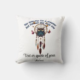 Anpassningsbar Personalize Boho Uggla Benice Hippi Kudde