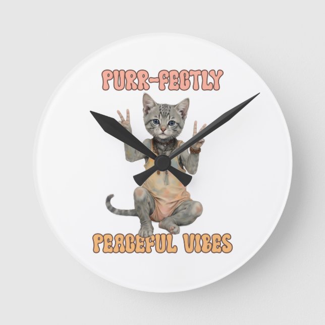 Anpassningsbar Personalize Boho Uggla Benice Hippi Rund Klocka (Framsida)