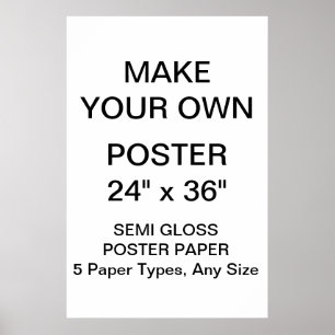 Anpassningsbar personifierade 24" x 36" halvt poster