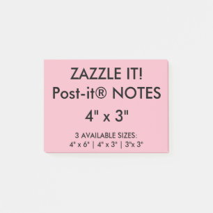Anpassningsbar personifierade 4" x 3" Postar-it® Post-it Block