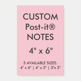 Anpassningsbar personifierade 4" x 6" Postar-it® Post-it Block