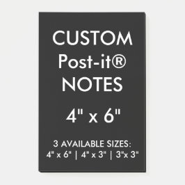 Anpassningsbar personifierade 4" x 6" Postar-it® Post-it Block