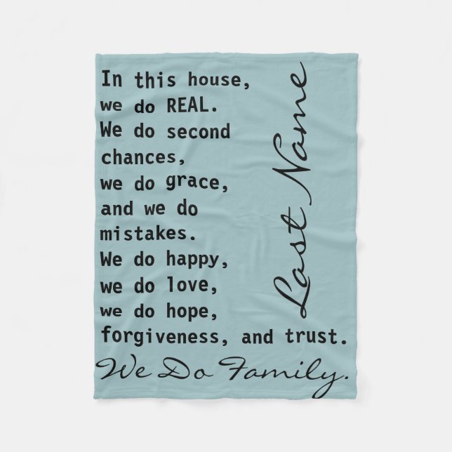 Anpassningsbar personifierade oss gör fleecefilt (Framsidan)