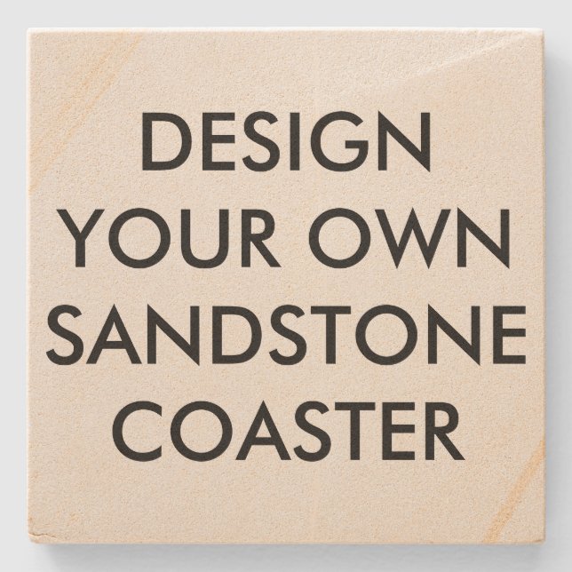 Anpassningsbar Personlig 4" Sandstone Stone Underl Stenunderlägg (Framsidan)