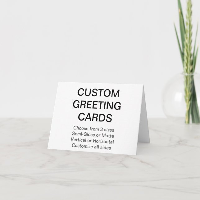 Anpassningsbar Personlig 5,5 x 4,25-tums fotohälsn Helgkort (Framsida)