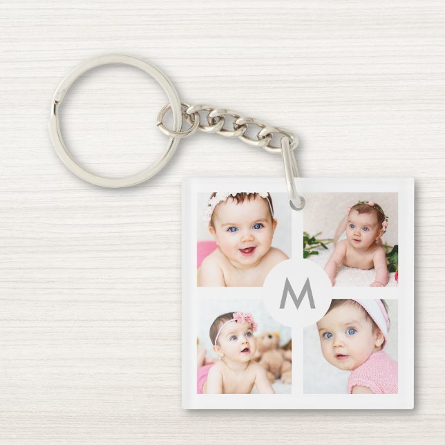 Anpassningsbar Personlig 8 Photo Collage Monogram  (Skapare uppladdad)