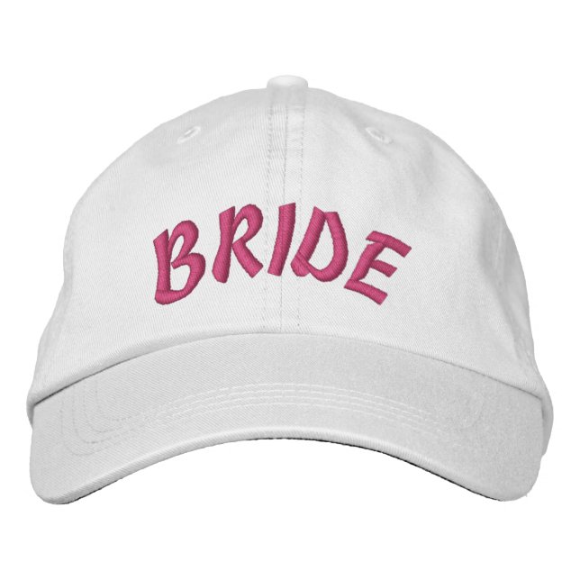Anpassningsbar Personlig av Bride Baseball Cap bro Broderad Keps (Framsida)