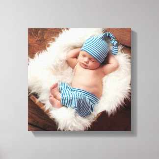 Anpassningsbar Personlig Baby Photo Canvas Art Skr