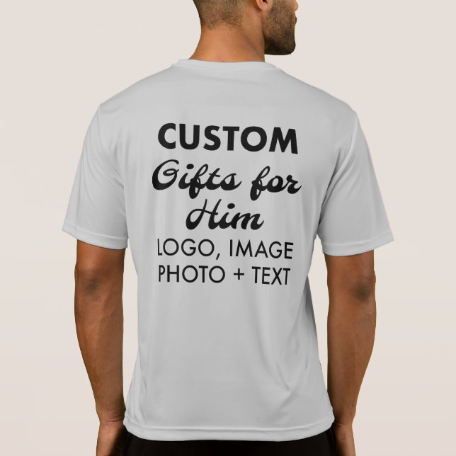 Anpassningsbar personlig Bakåt Manar som kör porta T Shirt (Baksida)