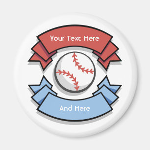 Anpassningsbar Personlig Baseball Magnets Magnet