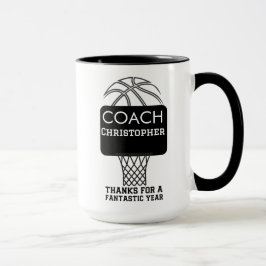 Anpassningsbar Personlig Basketball Coach-gåvor Mugg