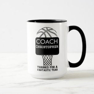 Anpassningsbar Personlig Basketball Coach-gåvor Mugg