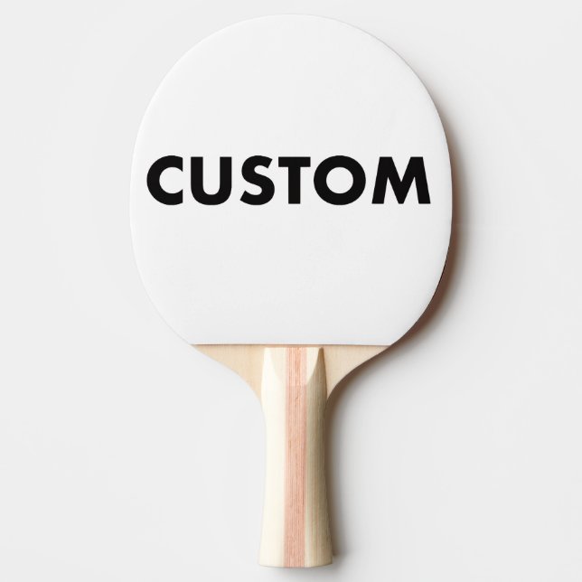 Anpassningsbar Personlig BLACK Backed Bord Tennis Pingisracket (Framsidan)