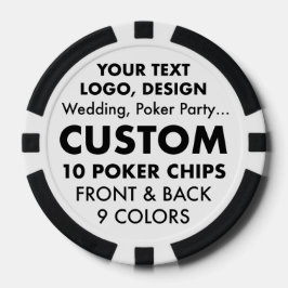 Anpassningsbar personlig BLACK Poker Casino Chip ( Poker Marker