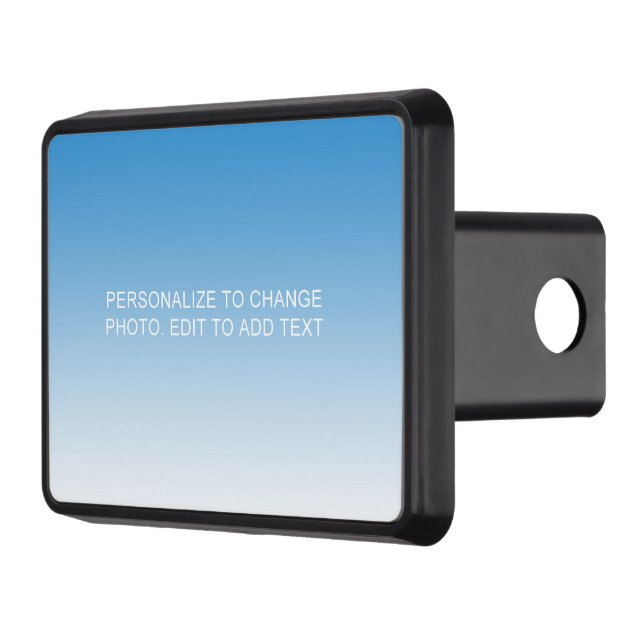 Anpassningsbar Personlig Blue Artwork Photo Namn Q Dragkroksskydd (Vänster)