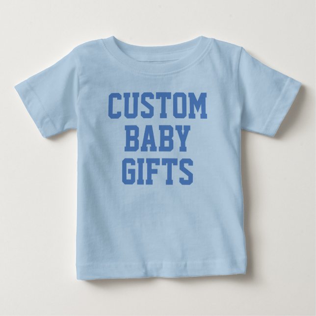 Anpassningsbar Personlig Blue Baby & Småbarn T-Shi T Shirt (Framsida)