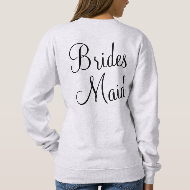 Anpassningsbar Personlig Bridesmaid Gift Hen Party T Shirt (Baksida)
