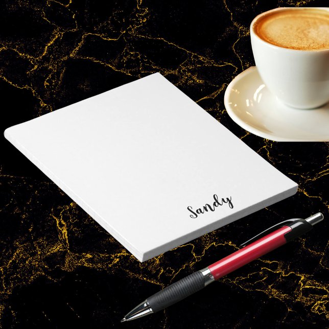 Anpassningsbar, Personlig, citatteckning liten med Anteckningsblock (Custom Personalized Name Quote Photo Artwork Small Notepad)