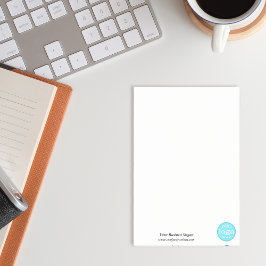 Anpassningsbar Personlig Company Business Logotyp  Post-it Block