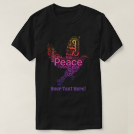Anpassningsbar Personlig Design Peace T-Shirt