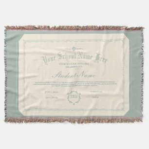 Anpassningsbar Personlig Diploma Traditional Soft Filt