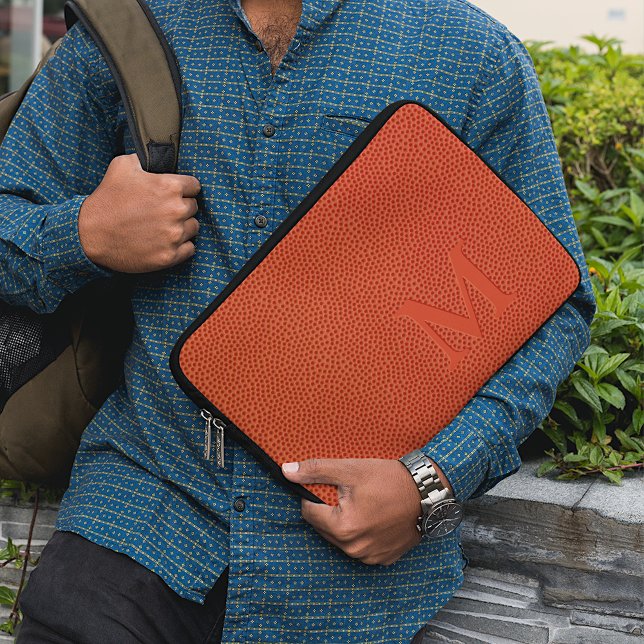 Anpassningsbar Personlig Faux Basketball Leather S Laptop Fodral (Skapare uppladdad)
