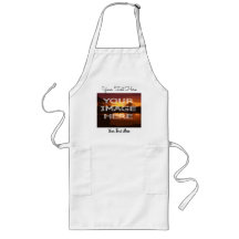 Anpassningsbar Personlig Foto Apron med text