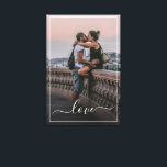 Anpassningsbar Personlig Foto Enkel citattext för  Canvastryck<br><div class="desc">Cute romantic Kärlek text skriven i ett typsnitt för snyggt elegant. Med alternativet att anpassa eller anpassa med ett foto som du väljer. Unik keepé,  födelsedag,  årsdag,  Alla hjärtans dagspresent eller julstuffare. Ett enkelt anpassade med ett foto som du själv väljer.</div>