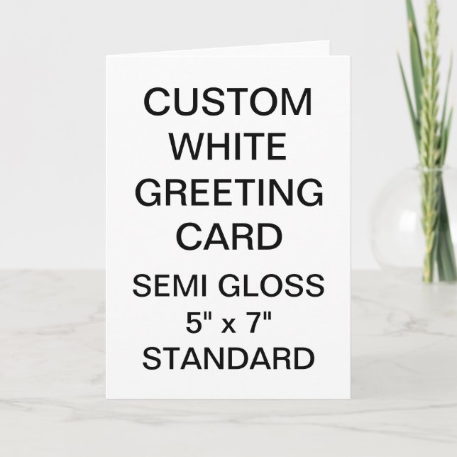 Anpassningsbar Personlig Foto Glossy Greeting Card Kort (Framsida)