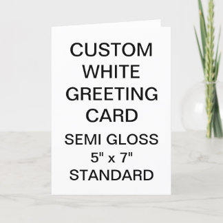 Anpassningsbar Personlig Foto Glossy Greeting Card Kort