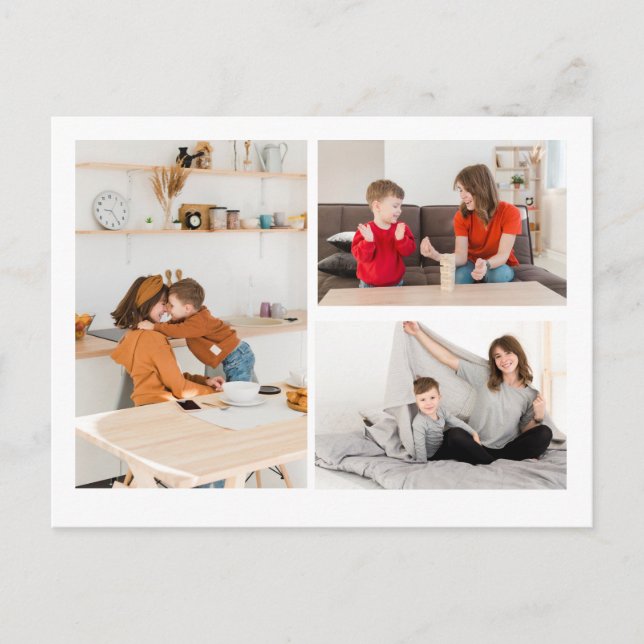 ANPASSNINGSBAR Personlig Foto och meddelande Vykort (Framsida)