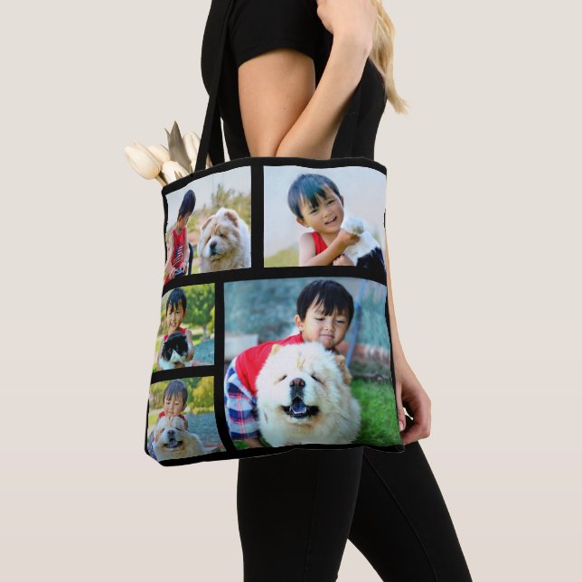 Anpassningsbar Personlig Fullt Collage Photo Gift Tygkasse (Närbild)