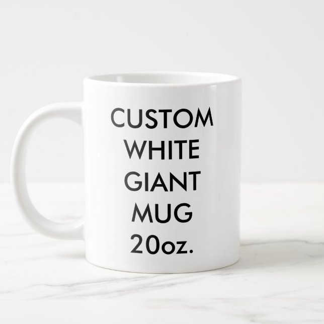 Anpassningsbar Personlig Giant Jumbo Mugg 20oz. (Vänster)