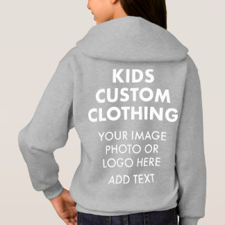 Anpassningsbar Personlig GIRL'S PULLOVER HOODIE -  T Shirt