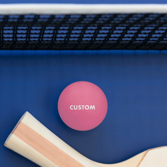 Anpassningsbar Personlig GLOW MÖRK ROSA Bord tenni Pingisboll (Tabell)