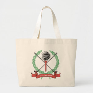 Anpassningsbar, Personlig Golf Tote bags Jumbo Tygkasse